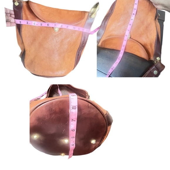 Marino Orlandi Elegant Brown Leather Shoulder Bag - Picture 9 of 10